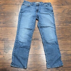 Levi's 505 Straight Leg Blue Jeans size 12